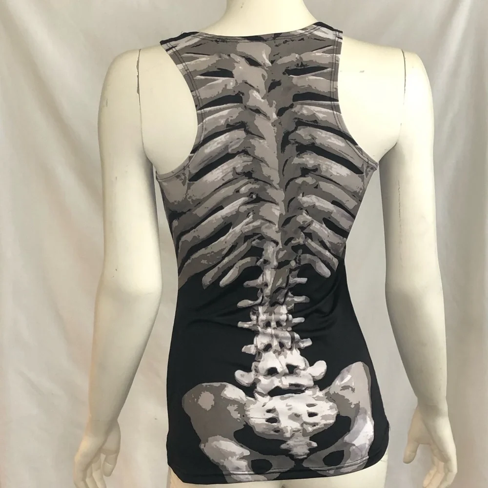 Skeleton woman’s spandex tank top - Picture 3 of 9